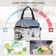 thumbnail image 4 of Naloa Snowman And Christmas Tree Print Lunch Bag for Women & Men Insulated Lunch Box or Cooler Lunch Tote Bags for Work, Travel, Outdoor, 4 of 5