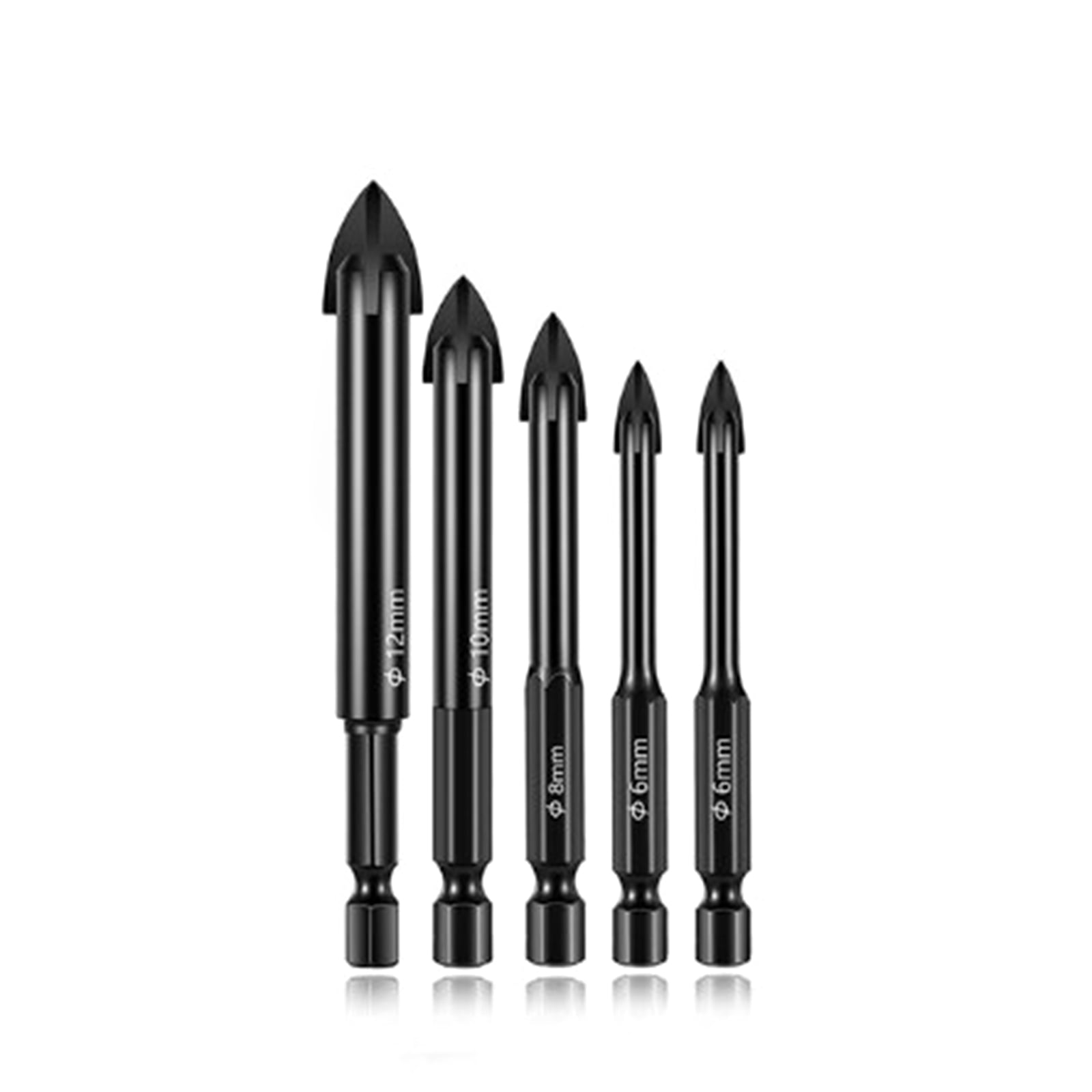 Glass Concrete Drill Bit Set Cross Hex Ceramic Drill Bits Universal