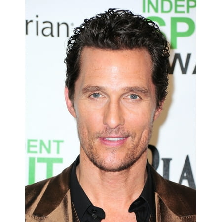 Ew Mcconaughey (Best Male Lead For Dallas Buyers Club) In The Press Room For 2014 Film Independent Spirit Awards - Press Room Stretched Canvas -  (8 x
