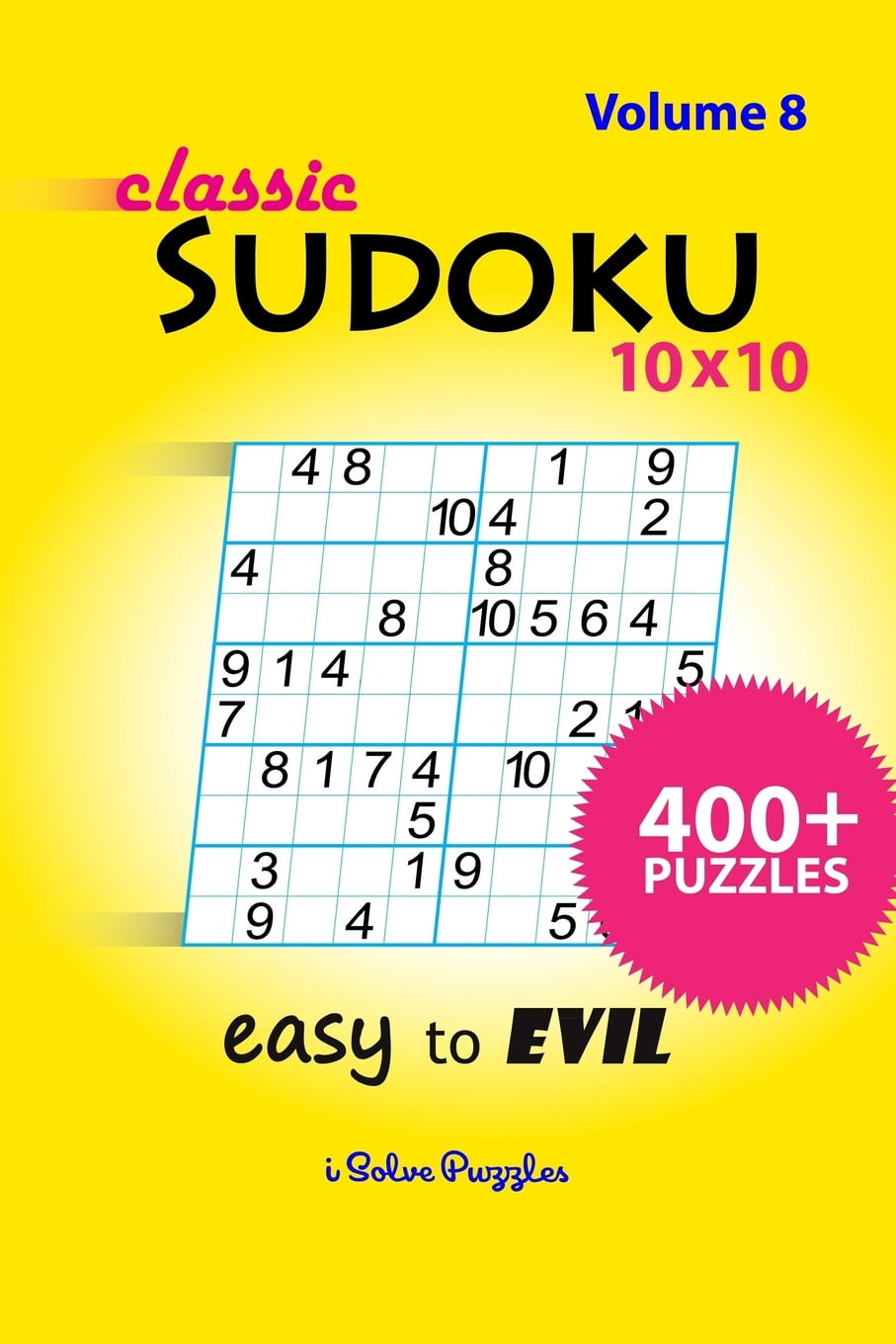 Classic SuDoKu 10x10 Easy to Evil 400+ Puzzles