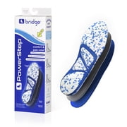 PowerStep Bridge Arch Support Insoles for Men & Women, Memory Foam Comfort Pain Relief Orthotics for Plantar Fasciitis