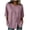 Purple, variant on TGSLY Women's Side Tie Tops Lightweight Soft Side Button Solid Color T-Shirt Dressy Casual Crew Neck 3/4 Dolman Sleeve Blouses XL