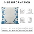 thumbnail image 5 of Qinduosi Home Decor, Dotted Blue Floral Pillow Cover for Decorative Aesthetic Pillows, 5 of 5