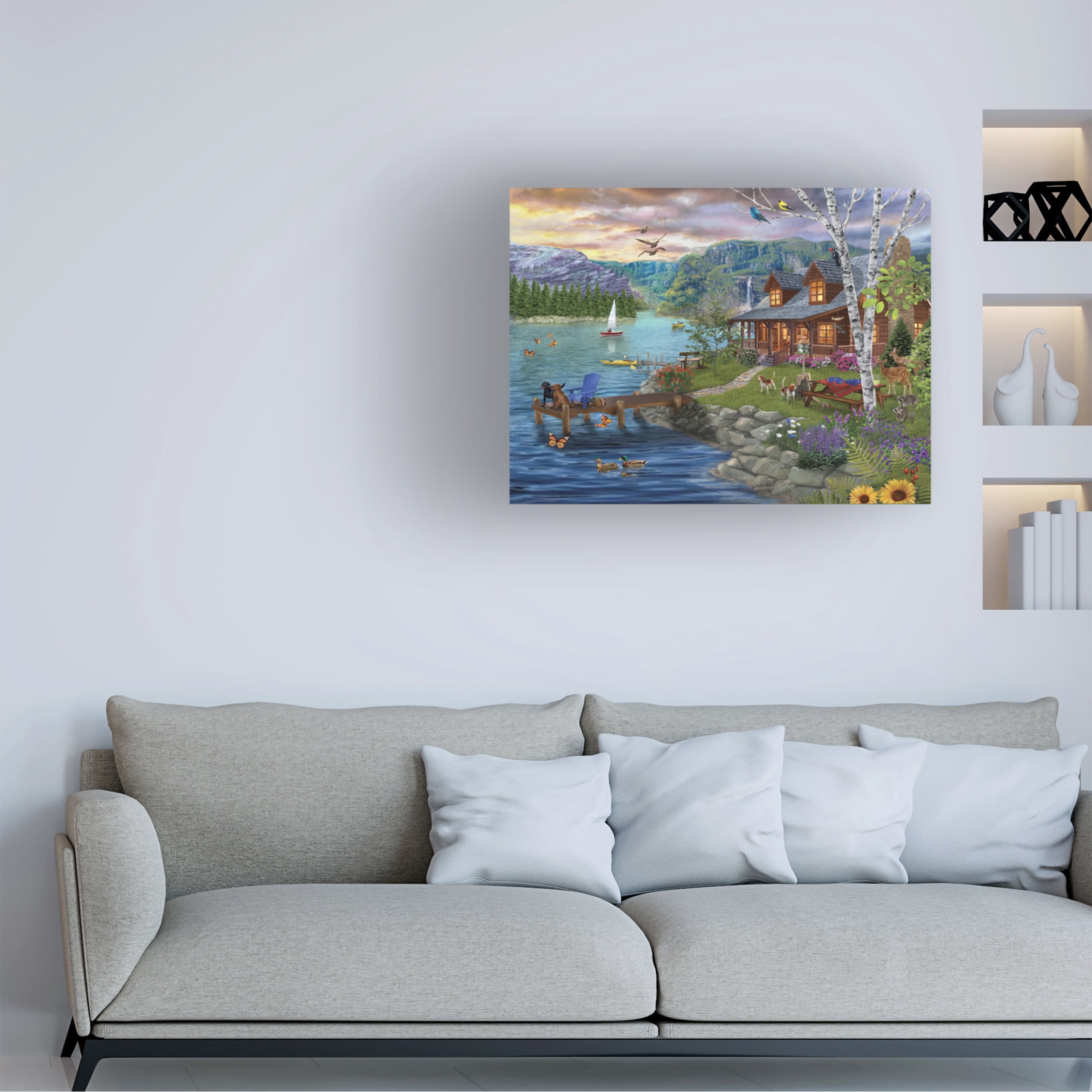 Bigelow Illustrations 'Peaceful Summer' Canvas Art