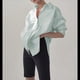 thumbnail image 5 of Camisas Casuales de Mujer, Camisa de Larga con Botones, Moda Deportiva. Verde L, 5 of 8