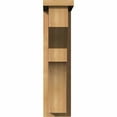 thumbnail image 2 of 5 1/2"W x 14"D x 22"H Monterey Smooth Corbel w/Backplate, Western Red Cedar, 2 of 9