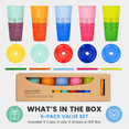 thumbnail image 7 of Artrylin 5 Pcs Reusable Changing Cups Set,Color Changing Tumblers,24oz Plastic Cold Drink Cups In Bright Colors,Iced Coffee Cups with Lids and Straws,Summer Tumblers for Party, 7 of 7