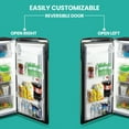 thumbnail image 4 of Koolatron 6.2 cu ft Stainless Steel Compact Fridge with Freezer, Mini Fridge with Large Capacity, Silver, 4 of 7