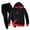 Black%GC100, variant on SJLDQY Boys Clothes Sets Long Sleeve Zip Hoodies Pants Patchwork Color 2Pcs Outfit Sets Cozy Fall Winter Clothing