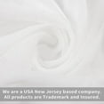 thumbnail image 6 of DriftAway Solid White Sheer Window Scarf Valance Long Luxury Sheer Fabric Topper Knife Edge Window Treatment Scarves Single for Wedding Party Girls Room Bed Canopy 52"x256" White, 6 of 6