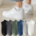 thumbnail image 3 of Calcetines cortos para hombre, calcetines blancos de primavera y verano, calcetines deportivos para estudiantes, transpirables y de moda, calcetines náuticos de color sólido para hombre, 3 of 6