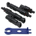 thumbnail image 2 of PV Connector, Waterproof 2Pcs Solar Branch Connector Easy Installation Weather Resistant 1500V DC 50A 1 To 2  For Industry, 2 of 8
