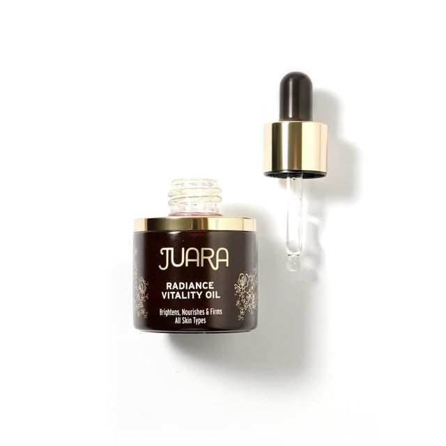 Juara - Aceite Radiance Vitalidad | Tratamiento facial hidratante de lujo para todo tipo de piel | Fórmula antienvejecimiento | Suaviza Ilumina Nutre Hidrata | Sin crueldad, sin parabenos ni sulfatos