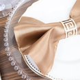 thumbnail image 3 of Balsa Circle 20 Pieces 20" Taupe Satin Dinner Napkins Wedding Party, 3 of 8