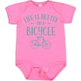 thumbnail image 3 of Inktastic Life's Better on a Bicycle Girls Baby Bodysuit, 3 of 5