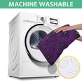 thumbnail image 6 of Purple Black Ornament Eye Pattern Square Tablecloth,Waterproof Square Table Cover,Wipeable Spillproof Washable Table Cover for Home Kitchen Party Decor 42"X42"(107x107cm), 6 of 6