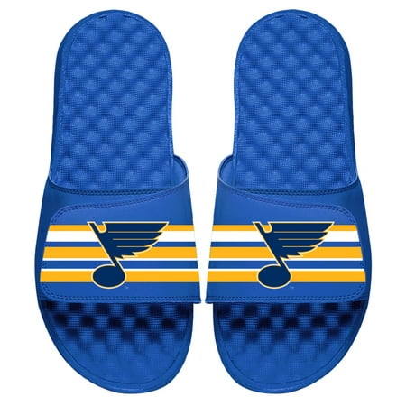 

Men s ISlide Royal St. Louis Blues Stripe Logo Slide Sandals