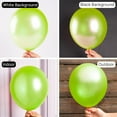 thumbnail image 2 of Pearl Lime Green Balloons 50 pcs 12 Inch Neon Yellowish Green Latex Helium Balloons for Graduation Halloween Safari Dinosaur Summer Weddings Baby Showers Birthday Party Decorations Green-Z39, 2 of 13