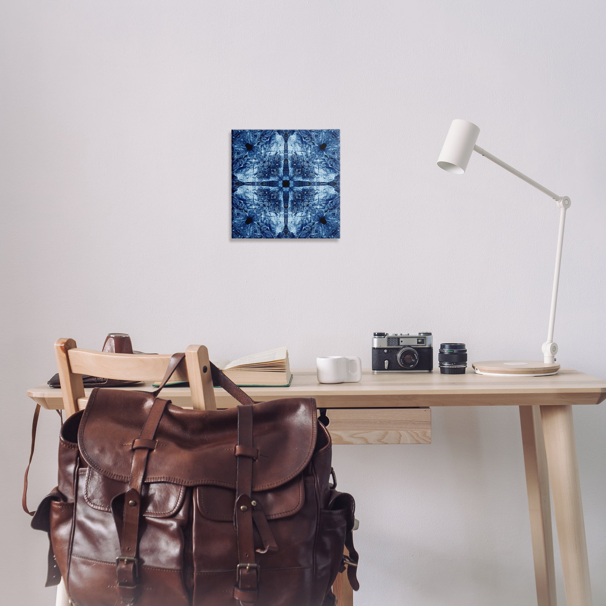 Stupell Industries Modern Mosaic Pattern Abstract Painting Wrapped Canvas Art Print Wall Art, 17 x 17