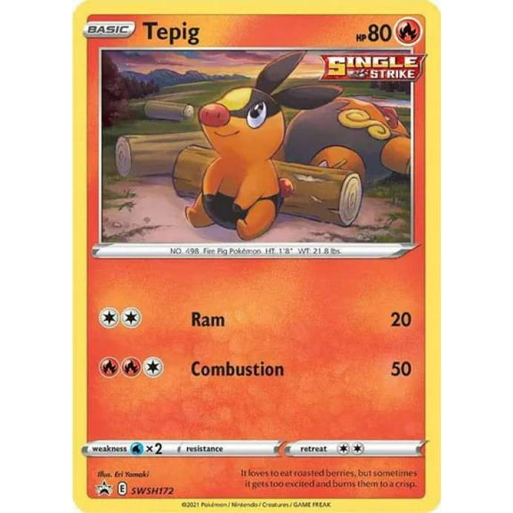 Pokemon Promo Holo Rare Tepig SWSH172