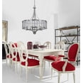 thumbnail image 2 of Cal Lighting 60W X 6 Vincenzametal  Chandelier With Trasparent Fabric Shade, 2 of 2