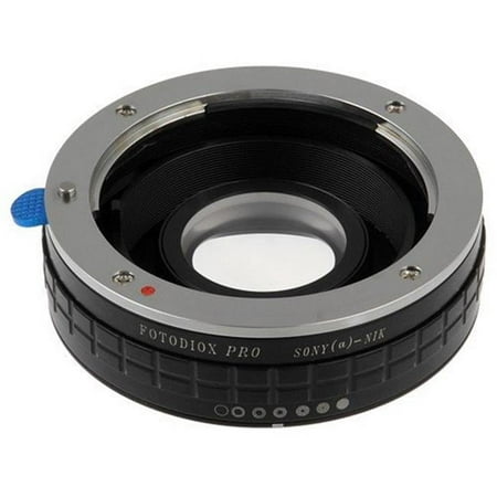 Image of Lens Mount Adapter with 1.4x Multi-Coated Focus Correction Lens for Sony A Lens to Nikon F Mount Camera