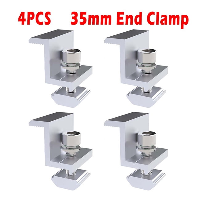 Bgsha Solar End Clamp Adjustable Solar Panel Bracket Clamp Wide Photovoltaic Support
