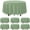 Sage Green Round-6pcs, variant on 6pcs 84inch Beige Tablecloths For Round Tables Disposable Plastic Table Cloth Waterproof Cream Cover Birthdays Weddings Anniversary Party Decorations