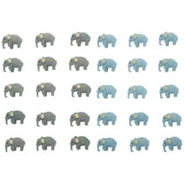 LOLIPPYY 30-Piece Mini Elephant Figurine Set for Desktop Decoration, Realistic Simulation Models for Home and Office Adornment