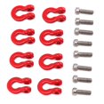 thumbnail image 3 of Metal Front Rear Bumper Trailer Hook, RC Rescue Buckle Iron Strong Excellent with Screw for 1/24 RC Car for Axial Scx24, 3 of 8