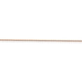thumbnail image 2 of Real 14kt Rose Gold 1.0mm Diamond-cut Cable Chain Anklet; 10 inch; Lobster Clasp; for Adults and Teens; for Women and Men, 2 of 4