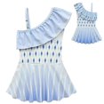 thumbnail image 1 of Toddler Girls Two Piece Swimsuit Summer Elsa Cosplay Bathing Suit, 1 of 6