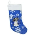 thumbnail image 1 of Carolines Treasures CK3918CS English Pointer Winter Snowflakes Christmas Stocking, 1 of 2