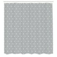 thumbnail image 3 of Ambesonne Abstract Shower Curtain, Floral Like Ornates Art, 69"Wx70"L, White Dark Slate Blue, 3 of 5