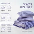 thumbnail image 5 of Regency Heights Twin/Twin XL Size Comforter Set, Fluffy Ribbed Plush Comforter Set, 2-Piece Bedding Set, Purple Ombre, 5 of 8
