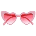 thumbnail image 4 of Gafas de sol retro con forma de corazón para mujer, para fiestas elegantes Rosado, 4 of 5