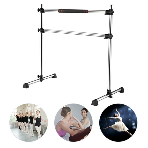 Yescom 4 Ft Ballet Barre Double Bars Height Adjustable ortable