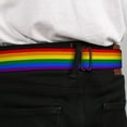 thumbnail image 4 of Buckle-Down Belt, Seatbelt Buckle Belt, Flag Pride Rainbow, 30 to 44 Inches, 4 of 9