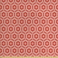 thumbnail image 1 of Geometric Sofa Upholstery Fabric by the Yard, Hexagons and Stars in Warm Tones Ornate Geometric Motifs Modern Design, Decorative Fabric for DIY and Home Accents, Vermilion and White by Ambesonne, 1 of 4