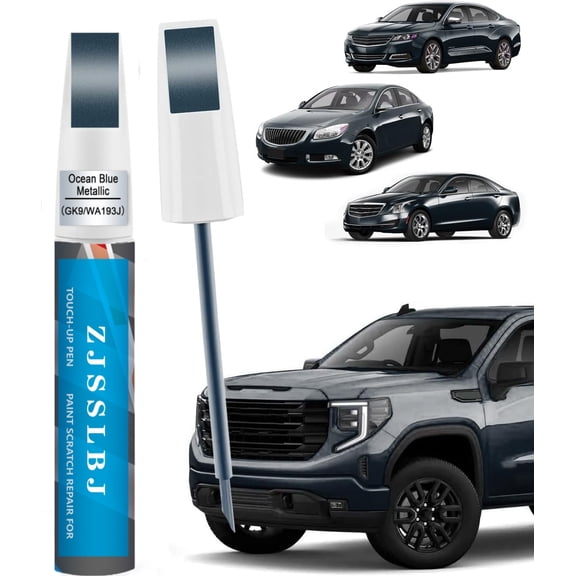 Ocean Blue Metallic(GK9/WA193J) Touch Up Paint Compatible with Buick Exact Match 2 in 1 Touch up Pen for Chips and Nicks Repair