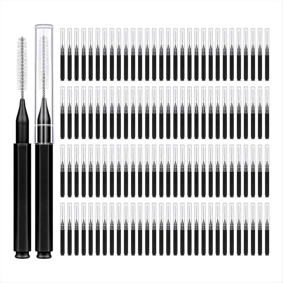 120pcs Spiral Interdental Brushes Teeth Cleaning Tool for Braces Oral Care