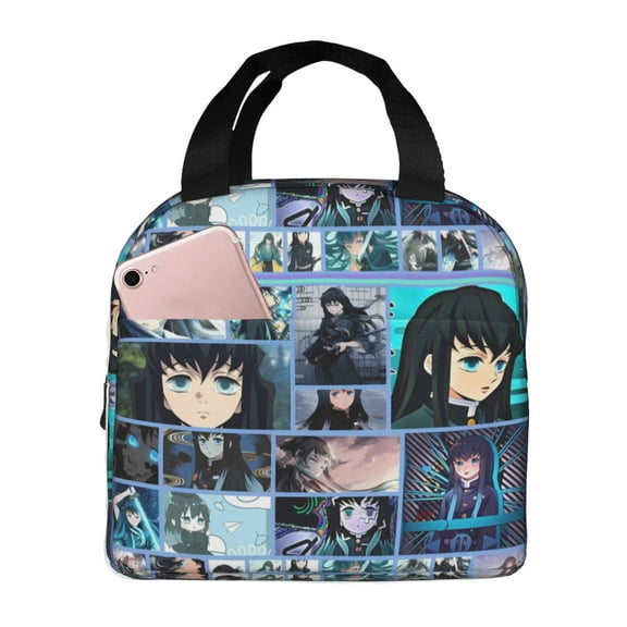 Muichiro Tokito Lunch Bag Tote Bag Insulated Lunch Box Picnic Beach Fishing Work