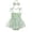 k431137-Green2, variant on LIIPEE Girls Romper Summer Sleeveless Solid Color Mesh Jumpsuit With Bow Headband Baby Toddler Elegant Comfortable Bodysuit Breathable Soft Cute Daily Onesie,Beige,12-18 Months