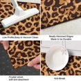 thumbnail image 3 of Brown and Black Leopard Print Kitchen Rug Mat,Kitchen Runner Rugs Non Skid Washable,Decorative Kitchen Floor Mats for Kitchen,Sink,Laundry,17"X47", 3 of 5