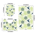 thumbnail image 2 of Bathroom Rugs Sets 3 Piece - Art Deco Hummingbird Absorbent Non Slip Bath Mats, U-Shape Toilet Lid Cover, Contour Mat, Soft Washable Shower Mats Bath Rug Mat for Bathroom Tub Toilet, 2 of 7