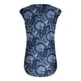 thumbnail image 5 of Summer Saving Wycnly Womens Tank Tops Western Print V-Neck Sleeveless Shirts Button Down Plus Size Casual Tunic Vest Blouse Navy XXXL Up to 65% off, 5 of 5