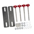 thumbnail image 4 of Traction Board Mounting Kit, Traction Board Mounting Brackets Kit Adjustable Universal Impact Resistant  For 4.72-6.69in Recovery Tracks Red, 4 of 8