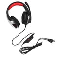 thumbnail image 1 of HUNTERSPIDER V4 Auriculares estéreo para juegos PC Gamer Auriculares Micrófono con cable USB 3.5MM Computadora LED Auriculares con luz sidaley EL0643-02B, 1 of 2