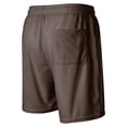 thumbnail image 4 of BOMYJESK Men's Shorts Elastic Waist Drawstring Lightweight Corduroy Cargo Short Classic Fit Vacation Golf Shorts Summer Work Sweat Shorts with Pockets Brown 3XL, 4 of 4
