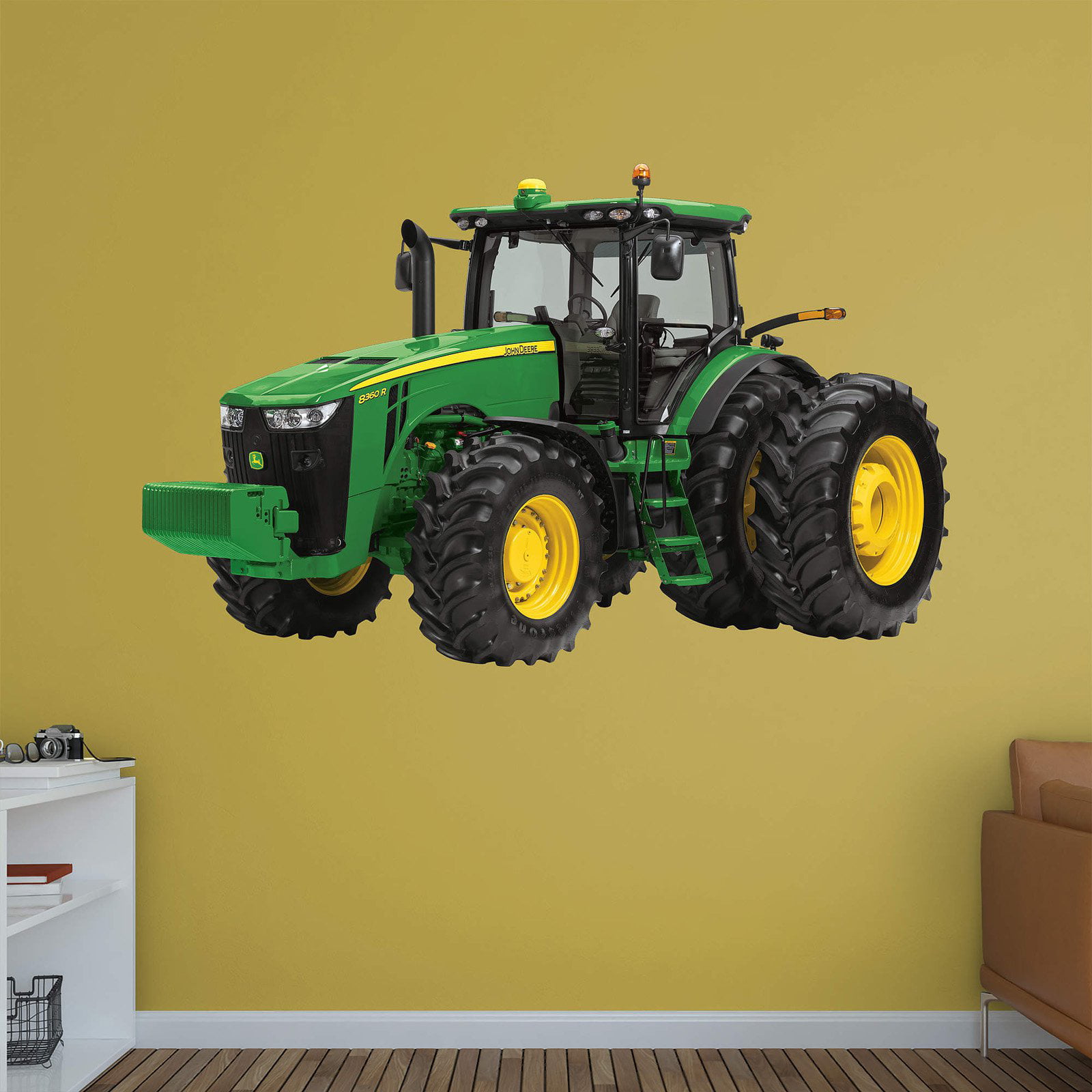 John Deere Tractor Light Switch Wall Art Stickers Construction Farm Vehicle 